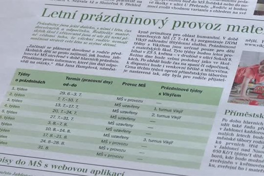 Jablonec přispěje rodičům na letní příměstské tábory