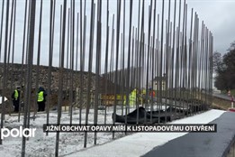 Stavba jižního obchvatu Opavy běží i v zimě a míří k listopadovému otevření