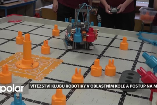 Krajské vítězství bruntálského klubu robotiky a jeho postup na MČR
