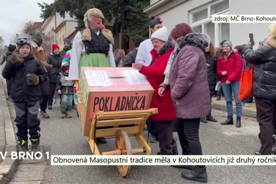 Obnovená Masopustní tradice měla v Kohoutovicích již druhý ročník