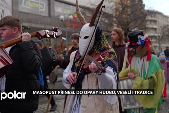 Opava si užila tradiční masopust plný masek, veselí, tance a zabijačkových specialit