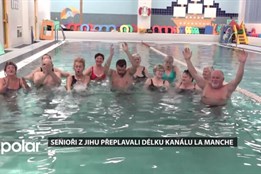 Senioři z Ostravy-Jihu symbolicky přeplavávají délku kanálu La Manche