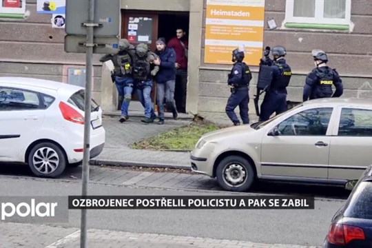 Nebezpečný ozbrojenec v Havířově postřelil policistu a pak se zabil