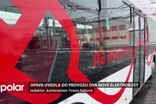 Tiché, bez emisí a s dětskými obrázky na zádi. Do ulic Opavy vyjely dva nové elektrobusy