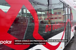 Tiché, bez emisí a s dětskými obrázky na zádi. Do ulic Opavy vyjely dva nové elektrobusy