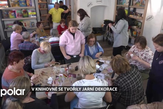 Nechte se inspirovat tvorbou jarních dekorací, tvořily se i v Regionální knihovně