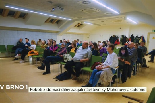 Roboti z domácí dílny zaujali návštěvníky Mahenovy akademie
