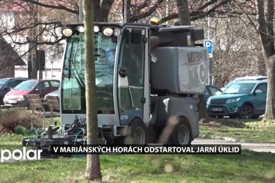 V Mariánských Horách začal jarní úklid, technický úsek posílil vlastní kapacity
