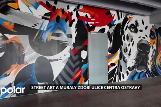 Street art a muraly zdobí ulice ostravského centra
