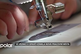 V opavské věznici vznikla nová pracovní místa. V šicí dílně našly práci dvě odsouzené ženy