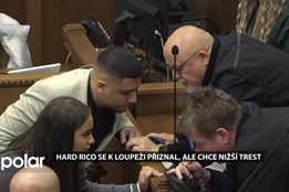 Hard Rico se k loupeži přiznal ale chce nižší trest. Hrozí mu 7 let vězení a milion korun