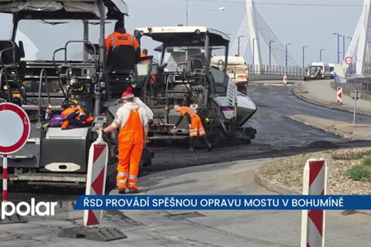 ŘSD provádí v Bohumíně spěšnou opravu Skřečoňského mostu