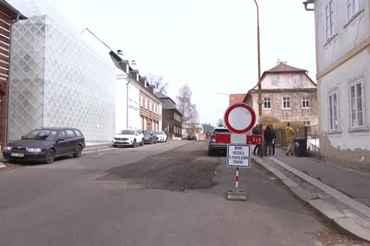 Rekonstrukce uzavřela Palackého ulici v Boru