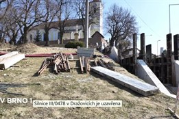 Silnice III/0478 je uzavřena, v obci Dražovice se rekonstruuje průtah