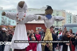 Několikadenní Velikonoční jarmark v Opavě ukončilo tradiční vynášení Mařeny a Mařáka