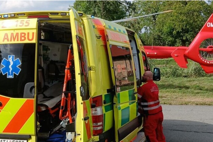 Rok a půl stará holčička vypila a polila se hydroxidem sodným. Do nemocnice ji transportoval vrtulník