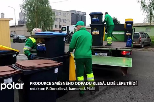 Produkce směsného odpadu klesá, lidé ve Studénce lépe třídí, zejména bioodpad