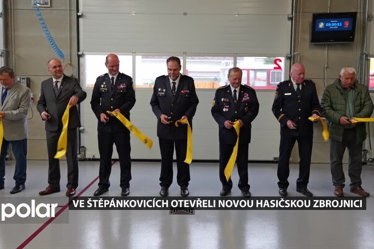 Ve Štěpánkovicích na Opavsku slavnostně otevřeli novou hasičskou zbrojnici