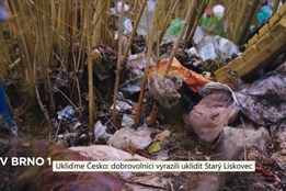 Ukliďme Česko: dobrovolníci vyrazili uklidit Starý Lískovec