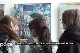 Obrazy studentů Educy stvořily novou galerii na radnici