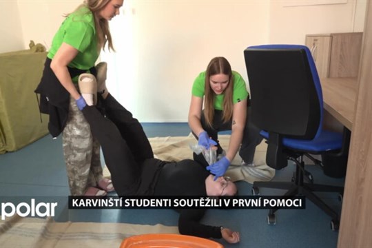 Amputovaná ruka i autonehoda. Studenti Střední zdravotnické školy v Karviné soutěžili v první pomoci