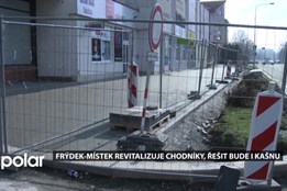 Revitalizace chodníků ve Frýdku-Místku pokračuje, v plánu je i kašna
