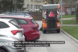 Začal jarní úklid, ulice Studénky jsou vykartáčované