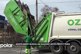 Velkokapacitní kontejnery budou na Slezské ještě příští týden, ne vše ale do nich patří