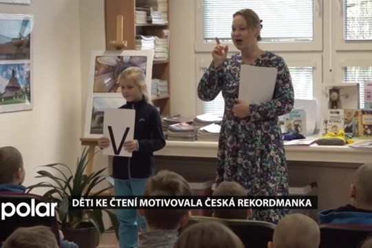 Děti ke čtení motivovala česká rekordmanka