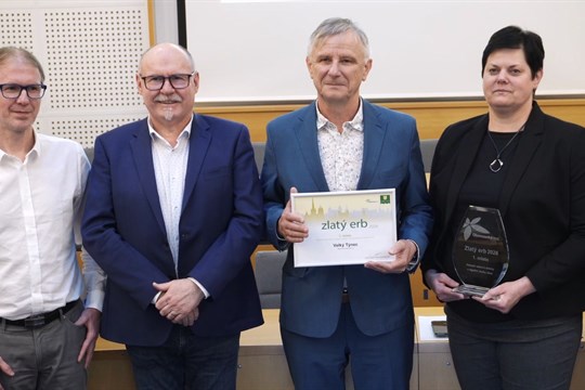 Web Velkého Týnce slaví úspěch v soutěži Zlatý erb