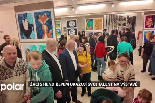 Navzdory hendikepu tvoří naplno, žáci ze Šumbarku vystavují svá díla v kině Centrum