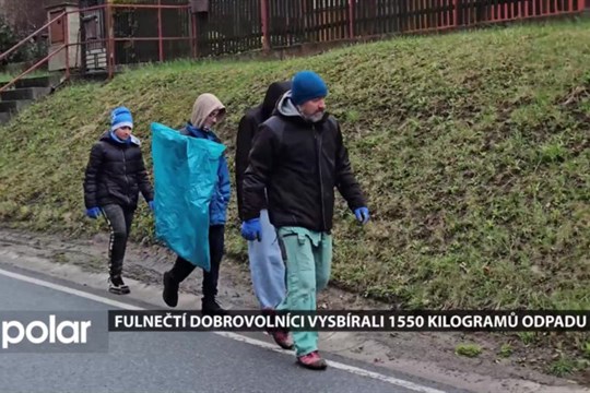 Fulnek se opět zapojil do akce Ukliďme Česko, dobrovolníci vysbírali 1550 kilogramů odpadu