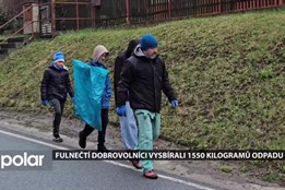 Fulnek se opět zapojil do akce Ukliďme Česko, dobrovolníci vysbírali 1550 kilogramů odpadu