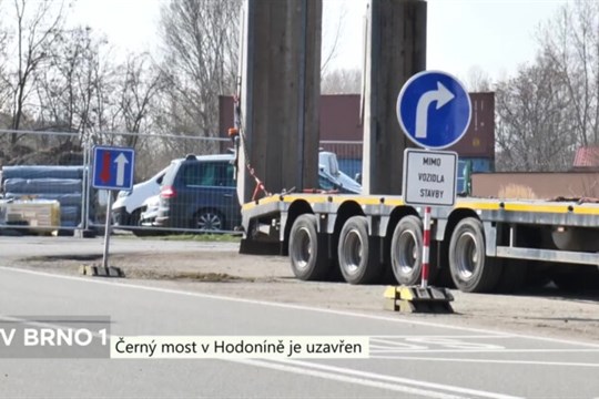 Černý most v Hodoníně je v rekonstrukci, řidiči neprojedou