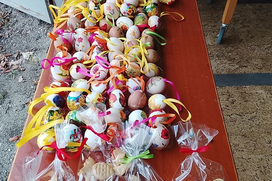 Velikonoce v horažďovické nemocnici: Pacienty potěšila návštěva dětí z mateřské školky