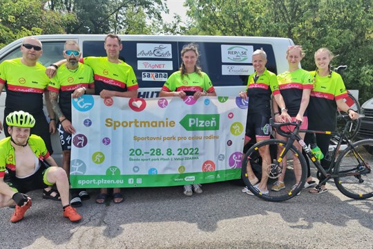 Tým PLZEŇ V ŽÍLE zvládl další ročník  METROSTAV HANDY CYKLO MARATONU!