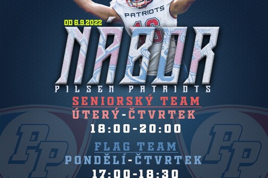 Nábor nových hráčů PILSEN PATRIOTS!