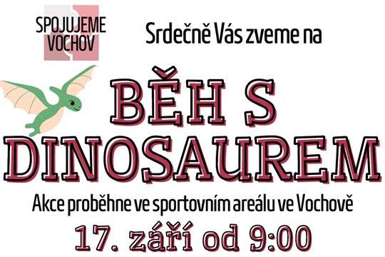 Dětský běh s dinosaurem
