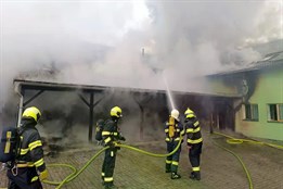 Požár v Boru má viníka: Za evakuaci 33 lidí může nedopalek v koši