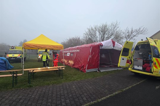 Půlmaraton z pohledu záchranářů: Oděrky, podvrtnutí a jeden transport do nemocnice