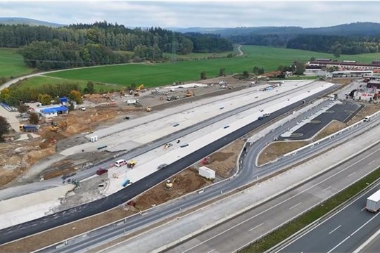 Skončila první polovina rekonstrukce modernizované rozvadovské odpočívky