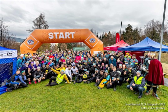 Krumlovská 11 překonala rekordy – běželo se pro dobrou věc dešti navzdory