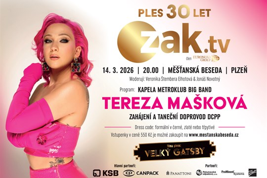 Ples ZAK TV láká na bohatou tombolu. Vstupenky už zbývají jen ke stání