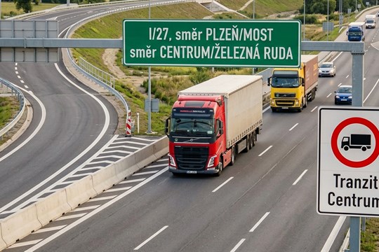 Klatovy chtějí vyhnat kamiony z centra: Město usiluje o převzetí klíčových silnic od státu