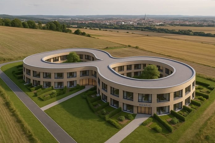 Počítačová vizualizace předpokládané podoby sanatoria.