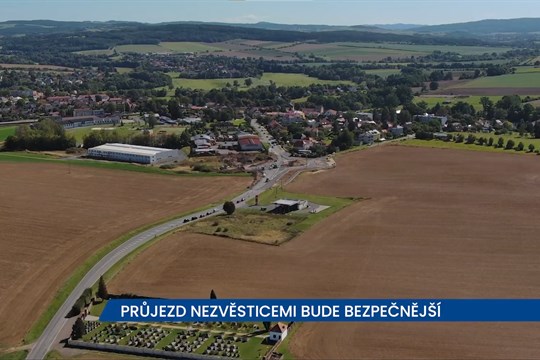 Průjezd Nezvěsticemi bude díky kruhovému objezdu bezpečnější